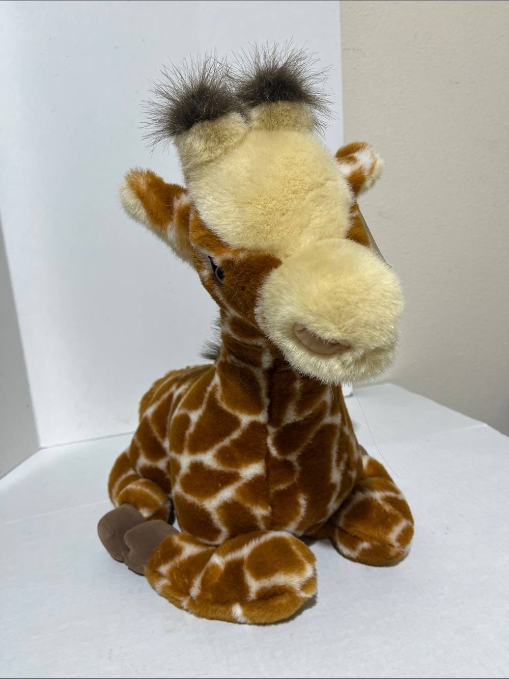Plush Spotted Resting Giraffe “Gerry” Brown/Cream Stuffed Toy Jungle Animal 16”